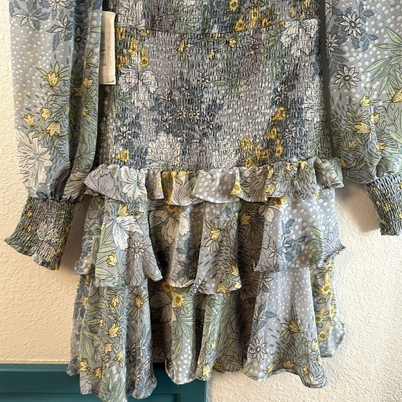 ASTR the Label Marietta Dress in Blue Floral size small NWT - Picture 13 of 15